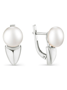 Серьги из серебра с полудрагоценными вставками