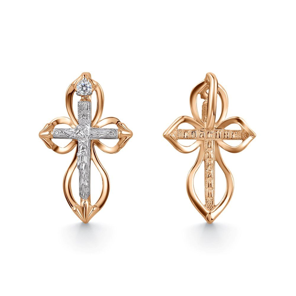 Крест из золота с бриллиантами