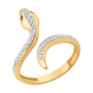 Кольцо из золота с бриллиантами