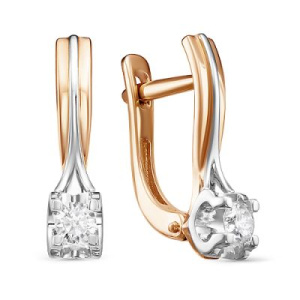 Серьги из золота с бриллиантами