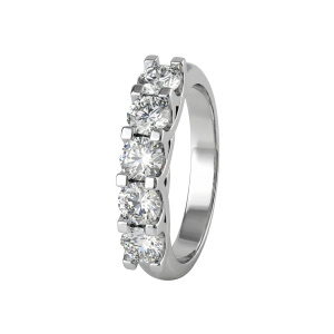 Кольцо из золота с бриллиантами выращенными