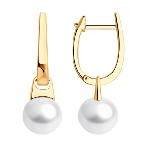 Серьги из золота с полудрагоценными вставками