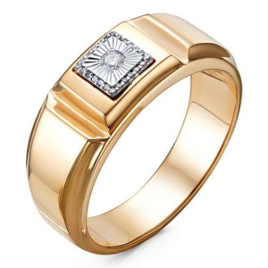 Печатка из золота с драгоценными вставками