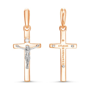 Крест из золота с бриллиантами