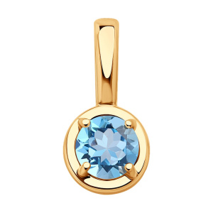 Подвеска из золота с полудрагоценными вставками