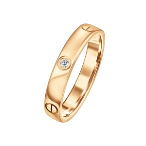 Обручальное кольцо из золота с бриллиантами