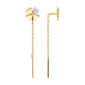 Серьги из золота с бриллиантами