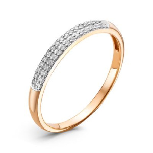 Обручальное кольцо из золота с бриллиантами