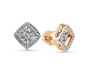 Серьги из золота с бриллиантами