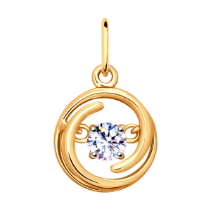 Подвеска из золочённого серебра