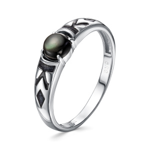 Кольцо из серебра с полудрагоценными вставками