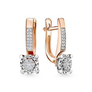 Серьги из золота с бриллиантами