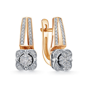 Серьги из золота с бриллиантами