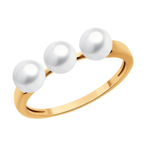 Кольцо из золота с полудрагоценными вставками