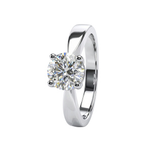 Кольцо из золота с бриллиантами выращенными