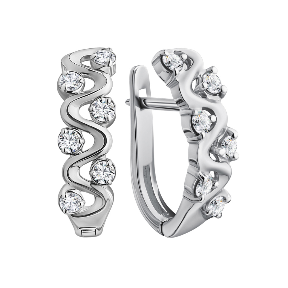 Серьги из золота с бриллиантами