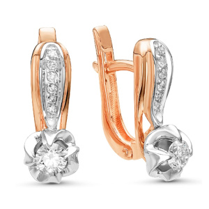 Серьги из золота с бриллиантами