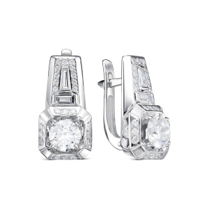 Серьги из золота Premium