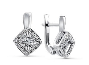 Серьги из золота с бриллиантами