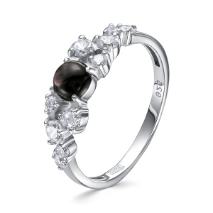 Кольцо из серебра с полудрагоценными вставками