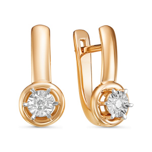 Серьги из золота с бриллиантами