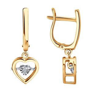 Серьги из золота с бриллиантами