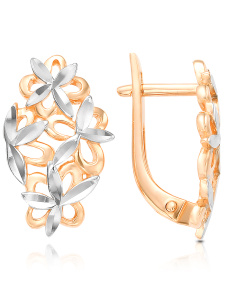 Серьги из золочённого серебра