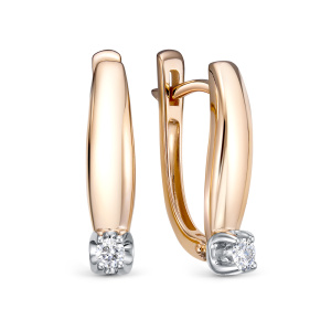 Серьги из золота с бриллиантами