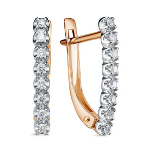 Серьги из золота с бриллиантами