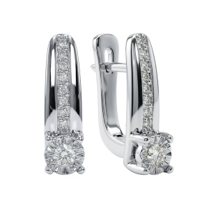 Серьги из золота с бриллиантами