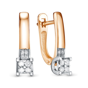 Серьги из золота с бриллиантами