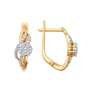 Серьги из золота с бриллиантами