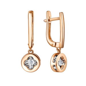 Серьги из золота с бриллиантами