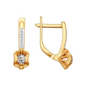 Серьги из золота с бриллиантами