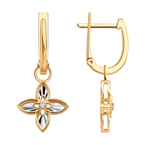 Серьги из золота с бриллиантами