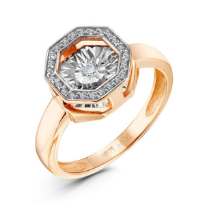 Кольцо из золота с бриллиантами