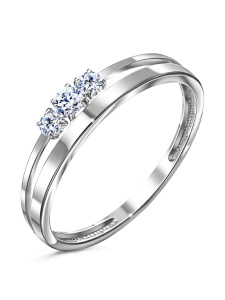 Кольцо из белого золота