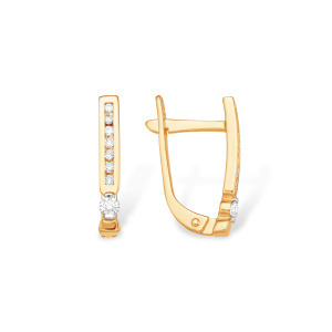 Серьги из золота с бриллиантами