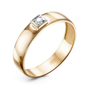 Обручальное кольцо из золота с бриллиантами