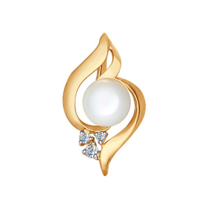 Подвеска из золота с полудрагоценными вставками