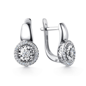 Серьги из золота с бриллиантами