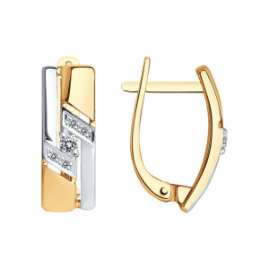 Серьги из золота с бриллиантами