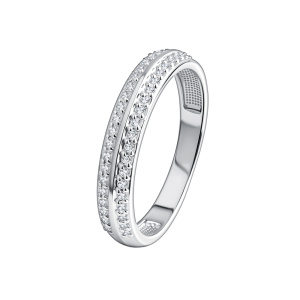 Обручальное кольцо из золота с бриллиантами