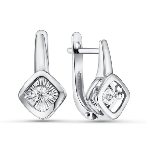 Серьги из золота с бриллиантами