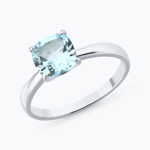 Кольцо из серебра с полудрагоценными вставками