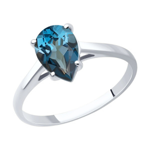 Кольцо из золота с полудрагоценными вставками