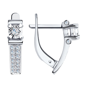 Серьги из золота с бриллиантами