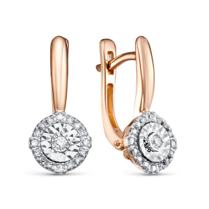 Серьги из золота с бриллиантами