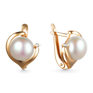 Серьги из золота с полудрагоценными вставками