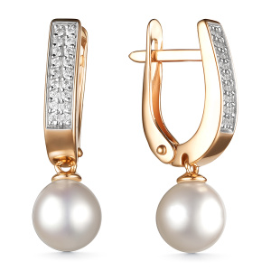 Серьги из золота с полудрагоценными вставками